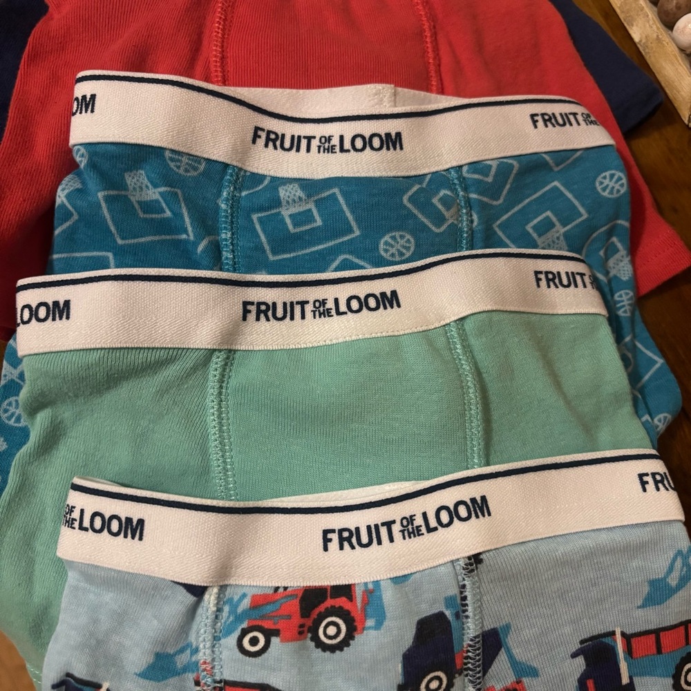 NEW Fruit of the Loom Boys' Boxer Training Briefs Set Size 2T/3T
